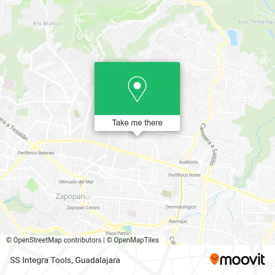 SS Integra Tools map