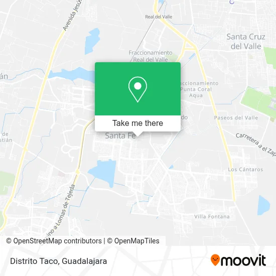 Distrito Taco map