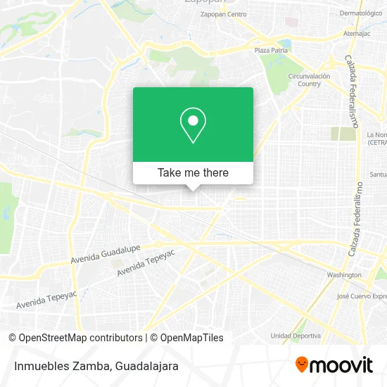 Inmuebles Zamba map