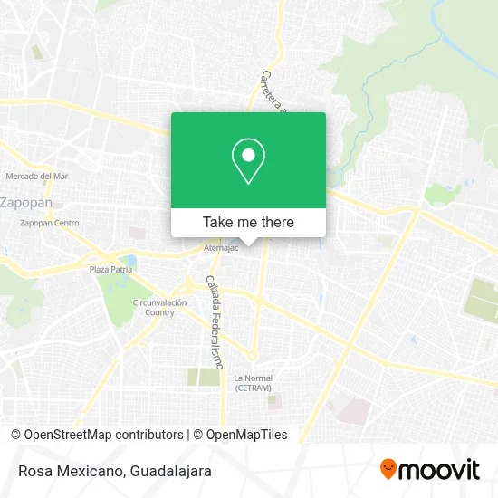 Rosa Mexicano map