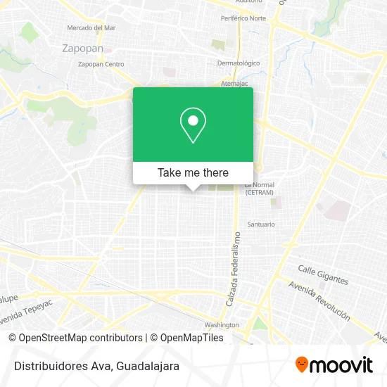 Distribuidores Ava map