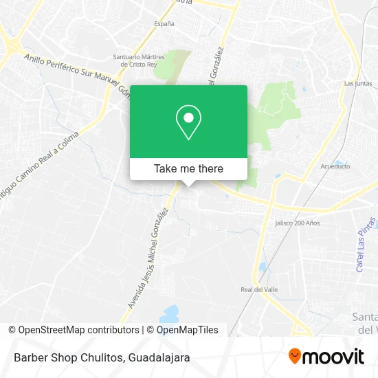 Barber Shop Chulitos map