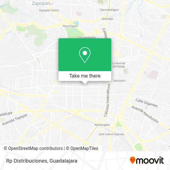Rp Distribuciones map
