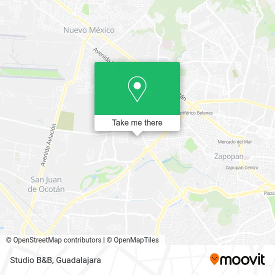 Studio B&B map