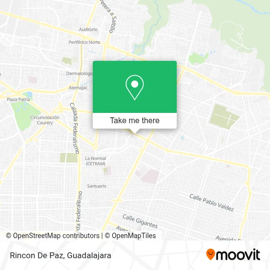 Rincon De Paz map
