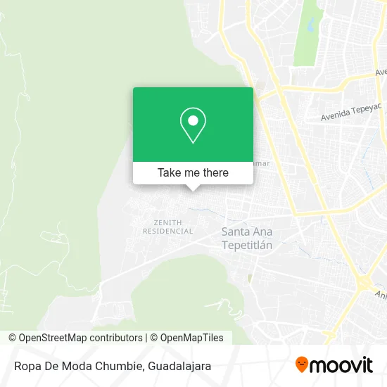 Ropa De Moda Chumbie map