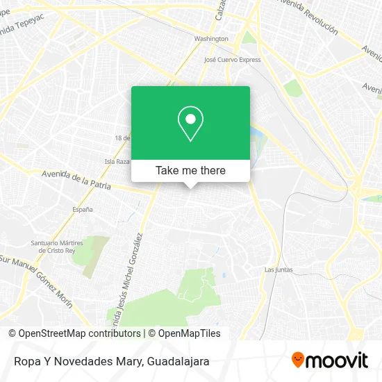Ropa Y Novedades Mary map