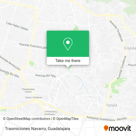 Trasmiciones Navarro map