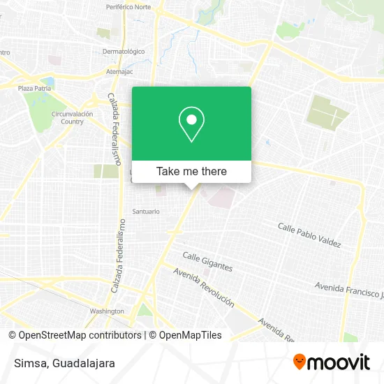 Simsa map