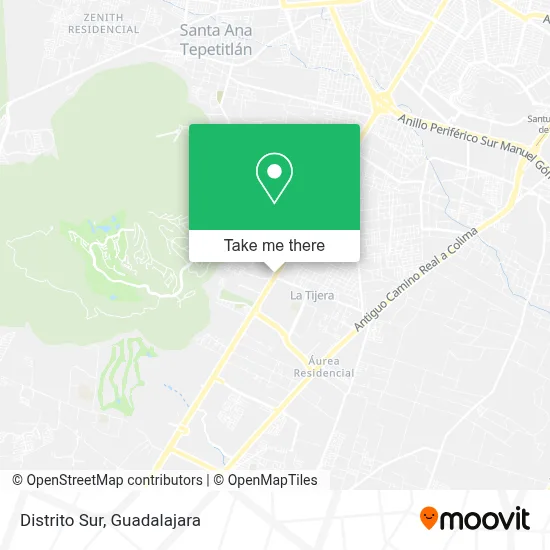 Distrito Sur map