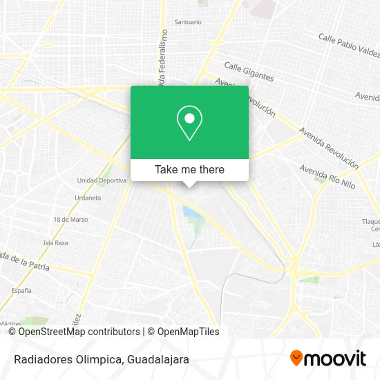 Radiadores Olimpica map