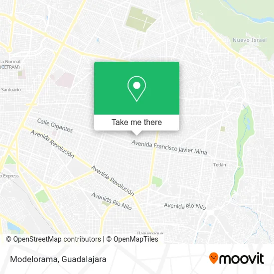 Modelorama map