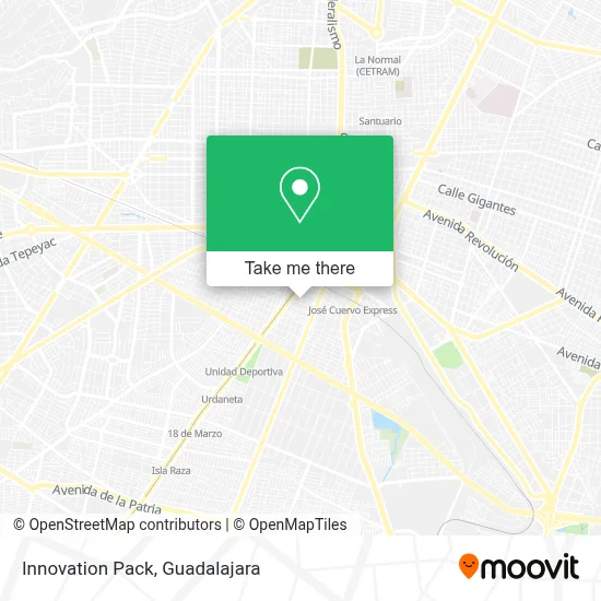 Innovation Pack map