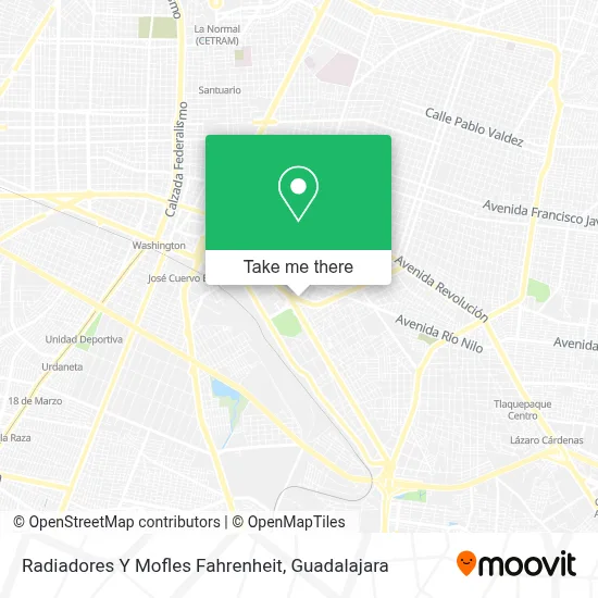 Radiadores Y Mofles Fahrenheit map