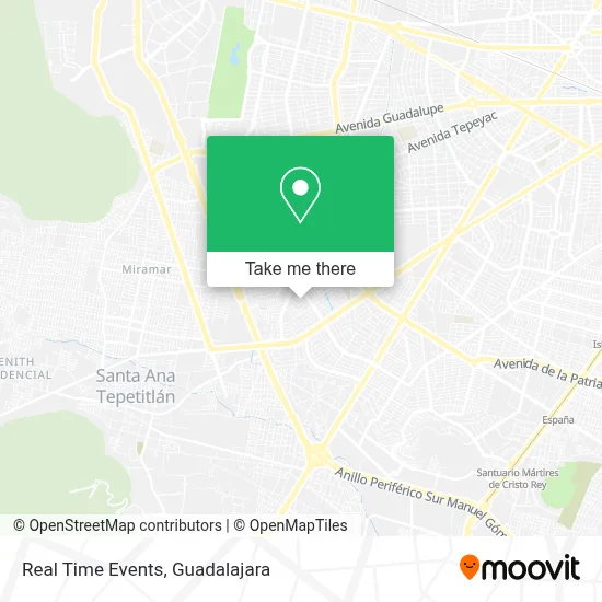 Real Time Events map