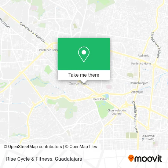 Rise Cycle & Fitness map