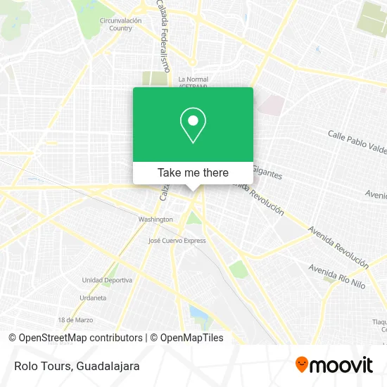 Rolo Tours map