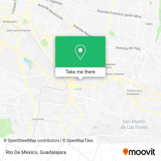 Rio De Mexico map