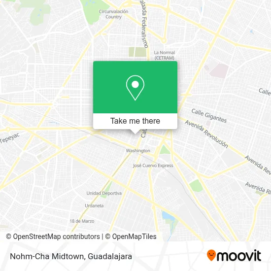 Nohm-Cha Midtown map