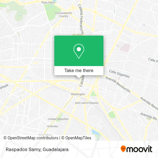Raspados Samy map