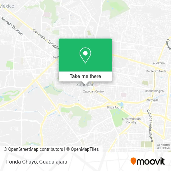 Fonda Chayo map