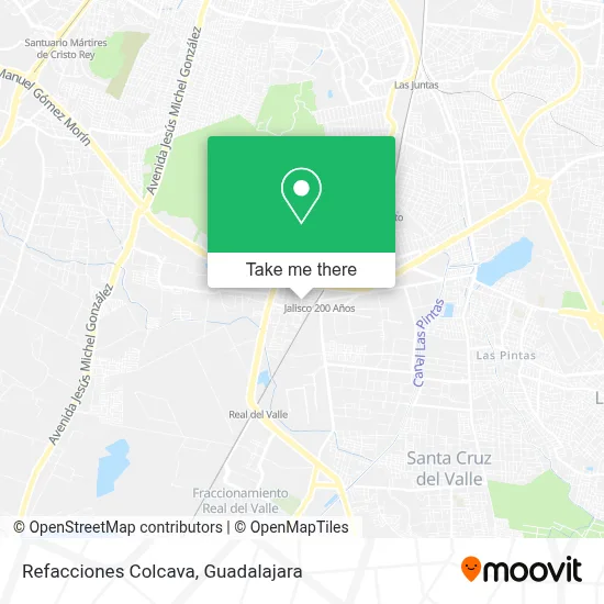 Refacciones Colcava map