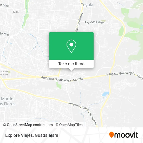 Explore Viajes map