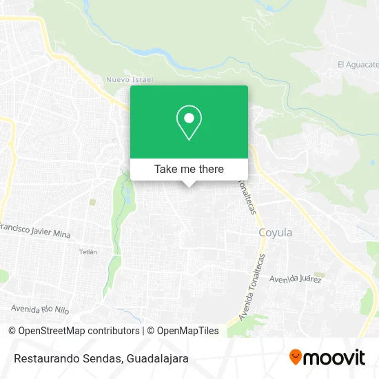 Restaurando Sendas map