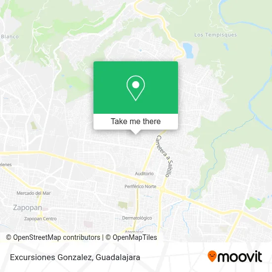Excursiones Gonzalez map