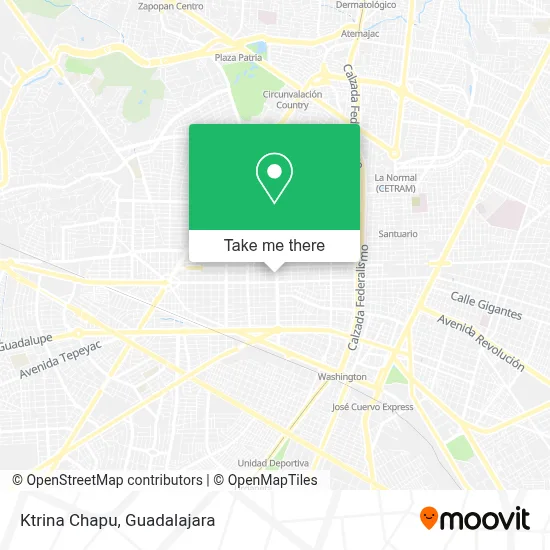 Ktrina Chapu map