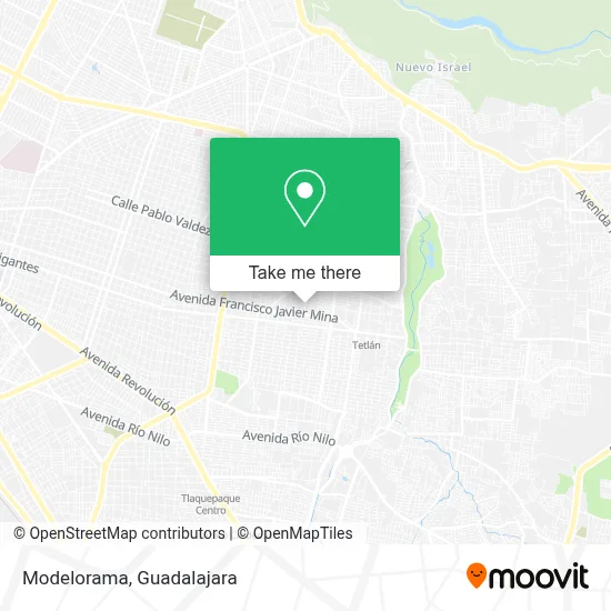Modelorama map