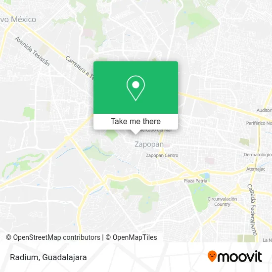 Radium map