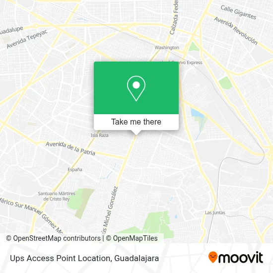 Ups Access Point Location map