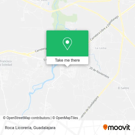 Roca Licorería map
