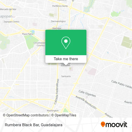 Rumbera Black Bar map