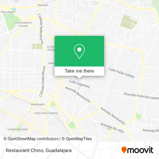 Restaurant Chino map