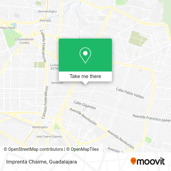 Imprenta Chaime map