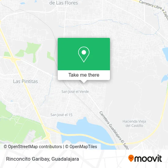 Rinconcito Garibay map