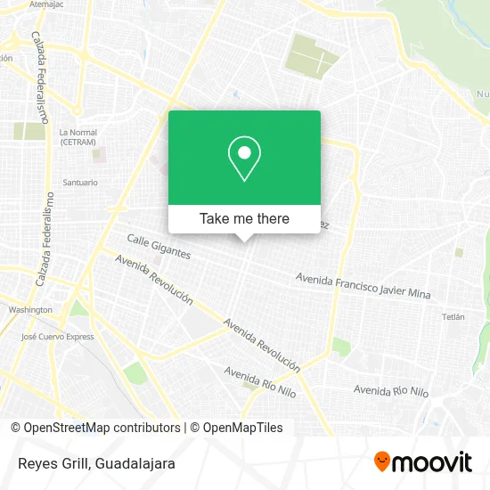 Reyes Grill map