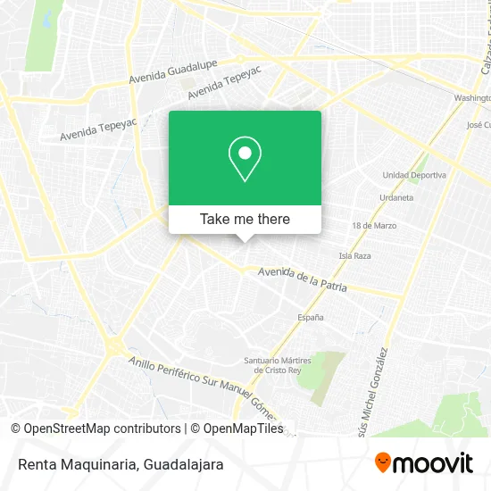 Renta Maquinaria map