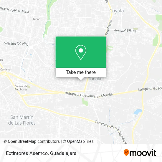 Extintores Asemco map