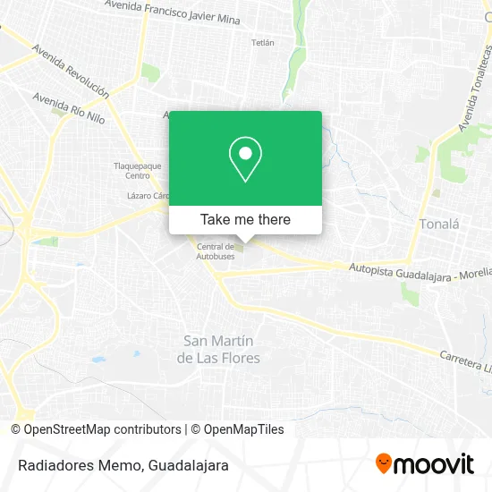Radiadores Memo map