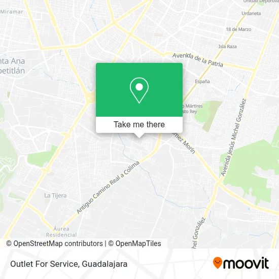 Outlet For Service map