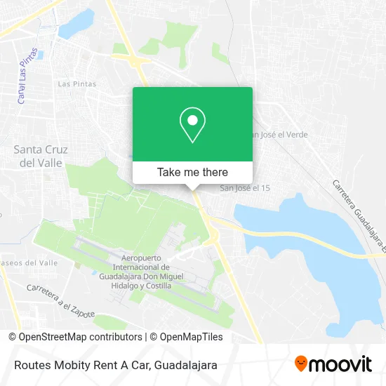 Routes Mobity Rent A Car map