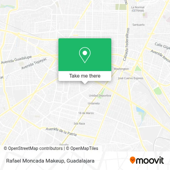 Rafael Moncada Makeup map