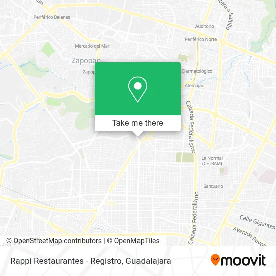 Rappi Restaurantes - Registro map