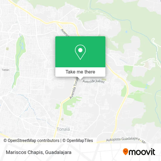 Mariscos Chapis map