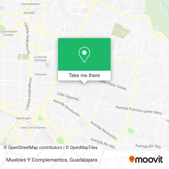 Muebles Y Complementos map