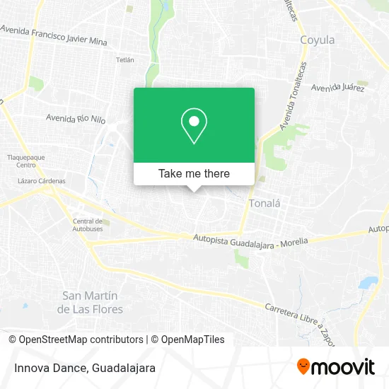 Innova Dance map