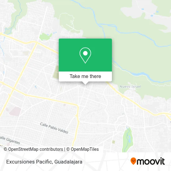 Excursiones Pacific map